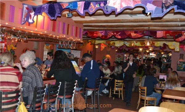 La Choza's main bar and dining room, once the bunk house for Mercer Ranch hands.