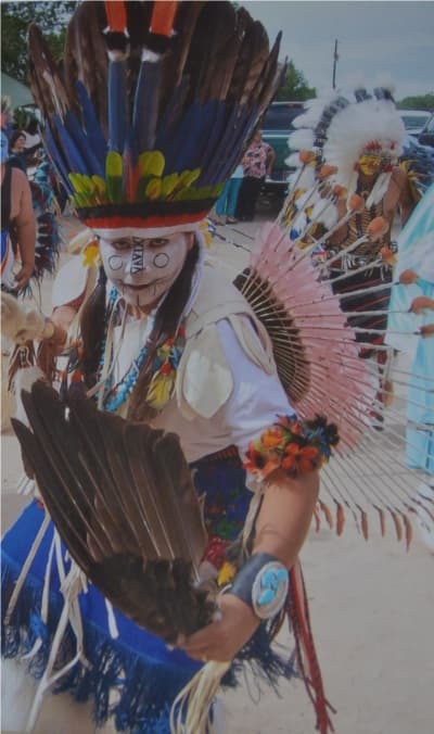 One of Andy's grandsons in Comanche regalia.