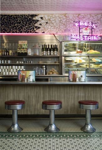 After the restoration, the counter looks almost exactly as it did before the fire.