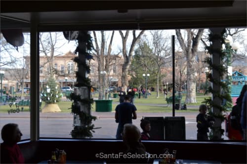 December view of Santa Fe's plaza. 2014.