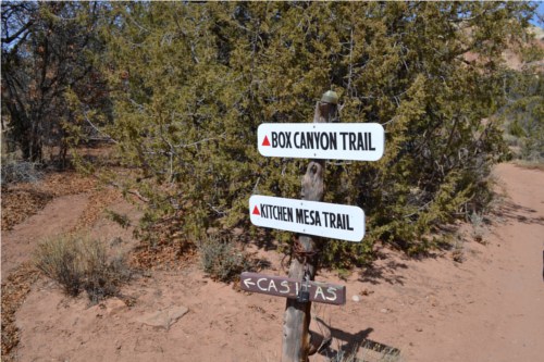 Ghost ranch trail signs