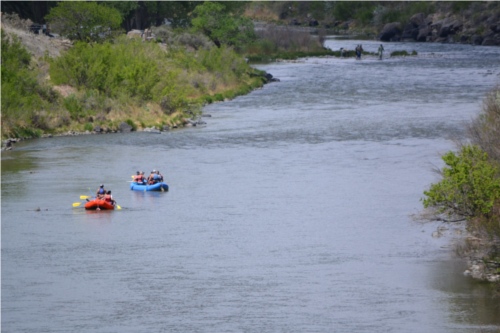 Floating on the Rio Grande