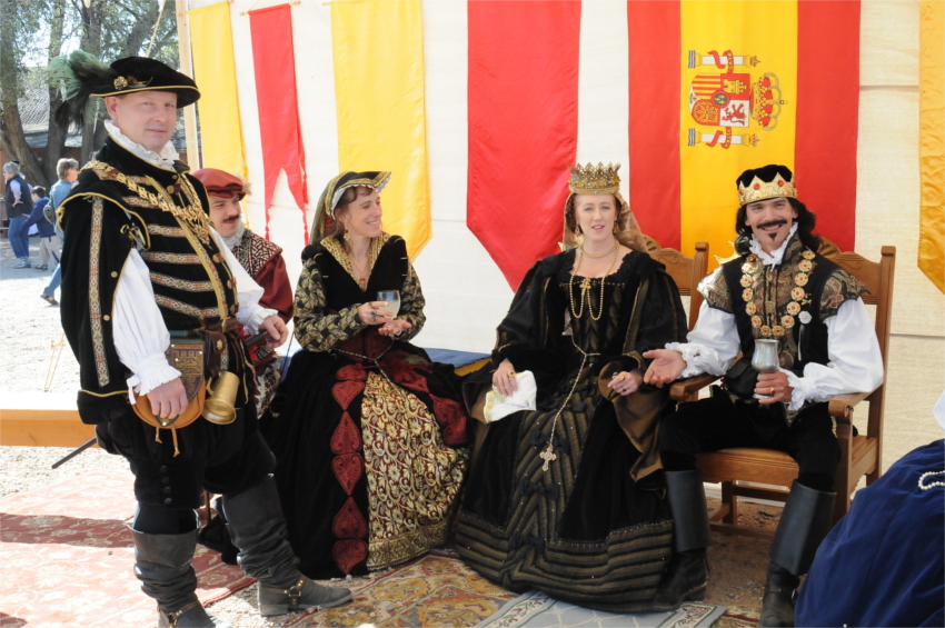 Renaissance Fair - Dressing the part of Royal Attendees.