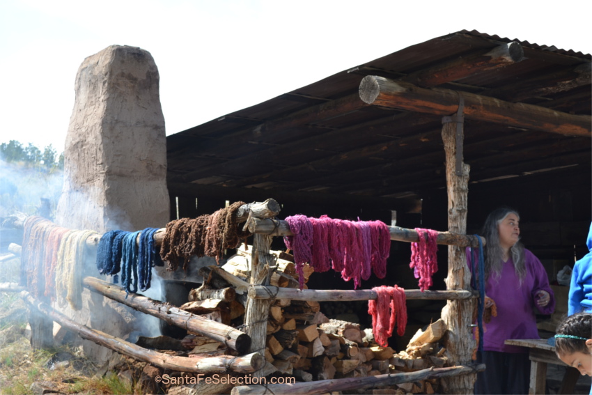 Authentic Wool Dyeing at Las Golondrinas.