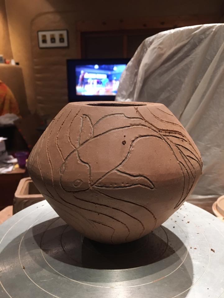 Chris Youngblood - Fish pot begins to emerge.